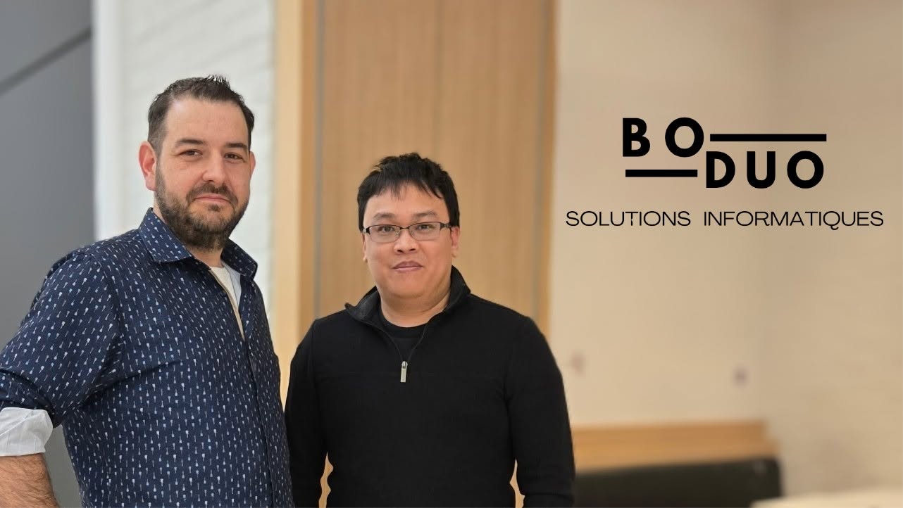 Benoit Boudreault (à gauche) et Huy Duong (à droite), cofondateurs de BoDuo